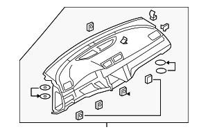 3C1857004AGTKW - : Instrument Panel for Volkswagen: Passat Image