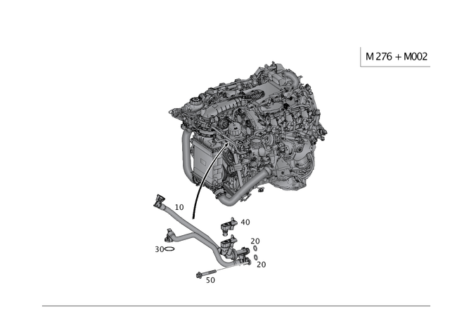 2760180100 - Attachment Parts for Units: Bleed Line for Mercedes-Benz Image image