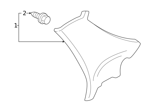 Interior Trim - Quarter Panels for 2000 Honda Accord #0