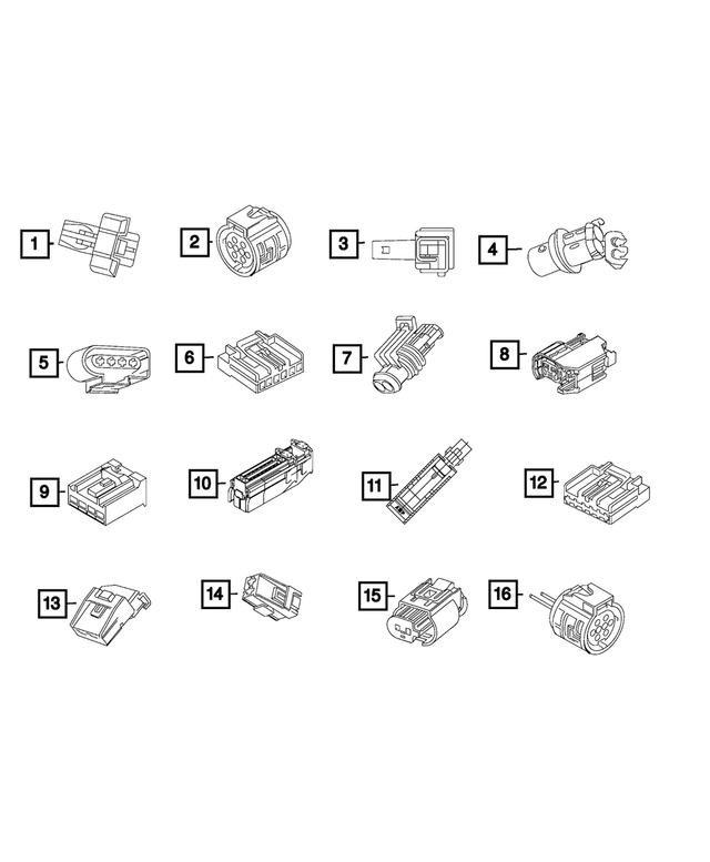 68600672AA - Electrical: Electrical Connector for Mopar Image