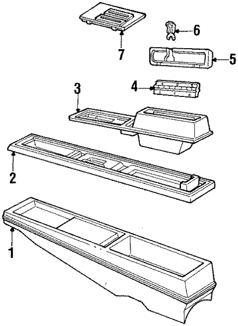 Console for 1986 Oldsmobile Cutlass Supreme #0