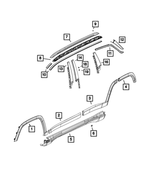 5UP34RXFAC - Exterior Ornamentation: Roof Joint Molding, Right for Mopar Image