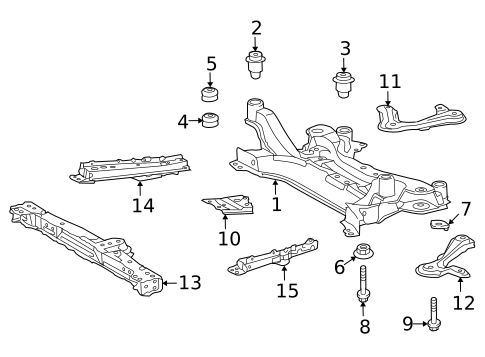 Suspension Mounting for 2011 Lexus HS250h #0