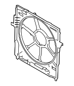 17427612453 - Cooling System: Fan Shroud for BMW: 530i, 535d, 535d xDrive, 535i, 535i GT, 535i GT xDrive, 535i xDrive, 540i, 640i, 640i Gran Coupe, 640i xDrive, 640i xDrive Gran Coupe, 740i, 740Ld xDrive, 740Li, 740Li xDrive, ActiveHybrid 5, ActiveHybrid 7 Image