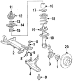 4449269 - Suspension: Suspension Control Arm Bushing for Chrysler: LeBaron, TC Maserati | Dodge: Aries, Daytona, Shadow, Spirit Image