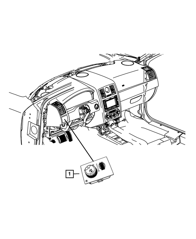 68189147AA - Electrical: Headlamp Switch for Mopar Image image