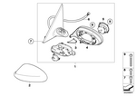 67137194055 - : Wiring Electronic.Ext.Mirror Drivers Side for BMW Image