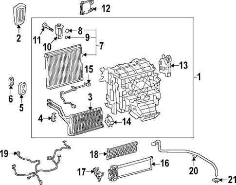 Evaporator & Heater Components for 2025 Lexus NX350h #0