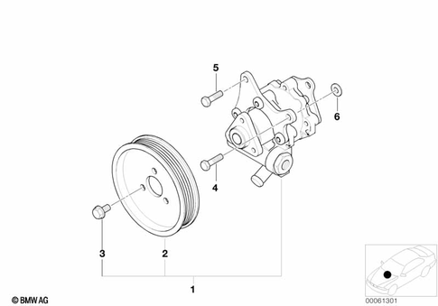 Power Steering Pump for 2003 BMW Z8 #0