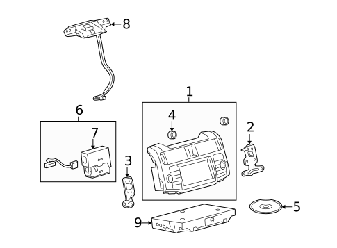 Antenna & Radio for 2016 Toyota 4Runner #2
