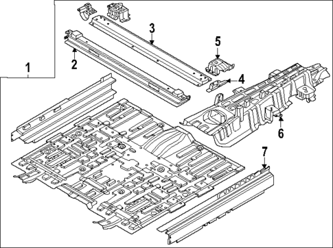 Floor & Rails for 2023 Genesis Electrified GV70 #0