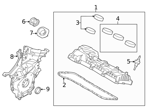 Valve & Timing Covers for 2014 Ford Explorer #1