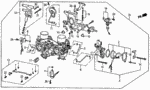 16100PC6307 - : Carburetor Assembly (VF02B C) for Honda Image