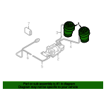 37126790078 - 2007-2013 BMW X5 Pneumatic Spring, rear (37-12