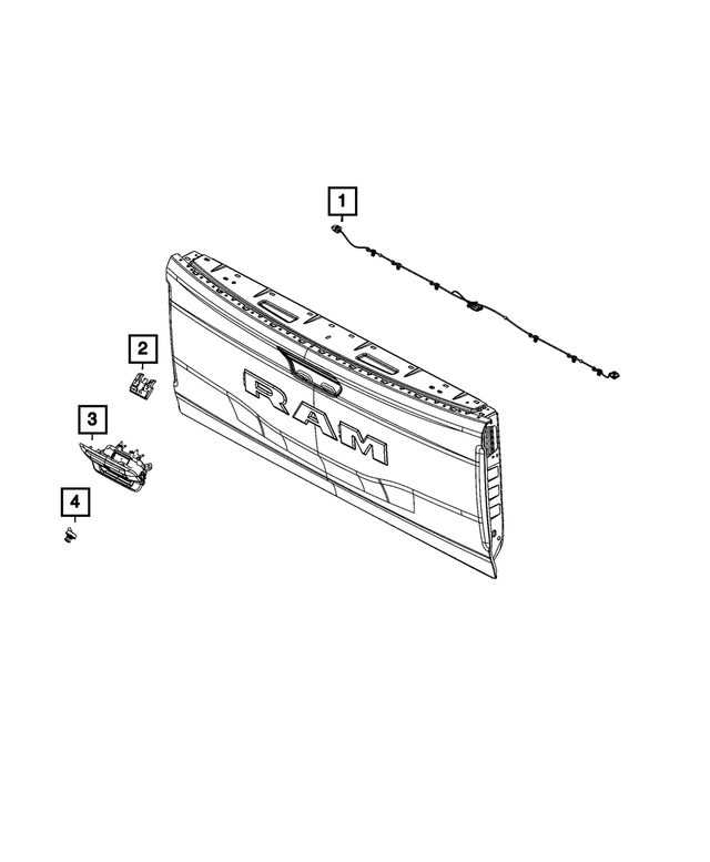 68600675AD - Electrical: Tailgate Wiring for Mopar Image