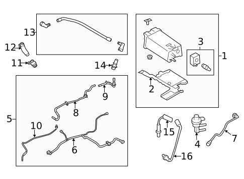 Crankcase Ventilation System for 2010 Lincoln MKT #0