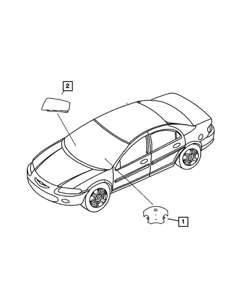 Air  Bags for 2010 Chrysler Sebring #1