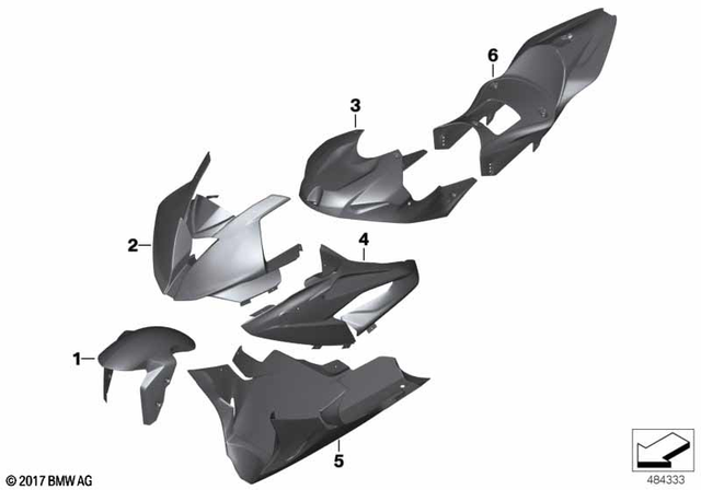 46618393272 - : Front Wheel Fender for BMW-Motorrad Image