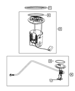 52030369AA - Fuel and Accelerator Pedal: Lock Ring for Mopar Image