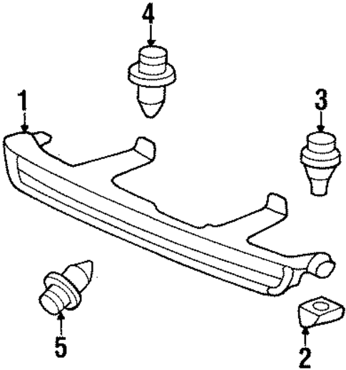 Grille & Components for 2001 Honda Prelude #0