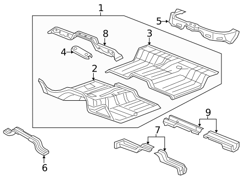 Floor - Cab for 2014 Ram 1500 #0