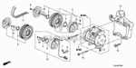 38773PJ7003 - Body/Air Conditioning: CLIP, WIRE HARNESS for Honda Image