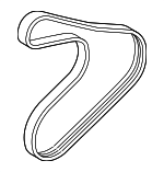 252122B080 - : Serpentine Belt for Hyundai: Veloster Image