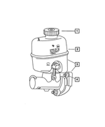5072523AA - Service Brakes: Nut, Mounting for Chrysler: 300 | Dodge: Charger, Magnum, Ram 1500, Ram 2500, Ram 3500 | Jeep: Liberty Image