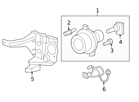 Bulbs - Chassis for 2008 Saturn Outlook #1