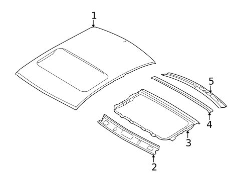 Roof & Components for 2009 Kia Optima #1