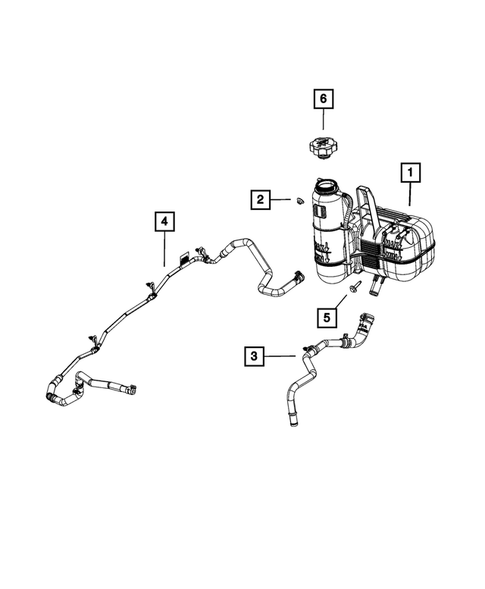 Engine Coolant Reservoir (Bottle) for 2019 Ram 3500 #0