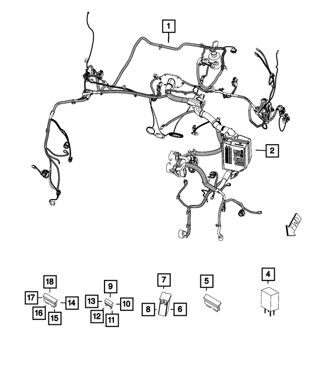 68200489AA - Electrical: Micro Relay for Fiat: 500 | Jeep: Compass Image