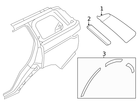 Exterior Trim - Quarter Panel for 2022 Land Rover Range Rover Sport #0