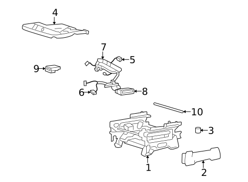 Air Bag Components for 2004 Ford Freestar #1