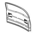 10350274 - Body: Gate Trim Panel for Chevrolet: Venture | Oldsmobile: Silhouette | Pontiac: Montana, Trans Sport Image image