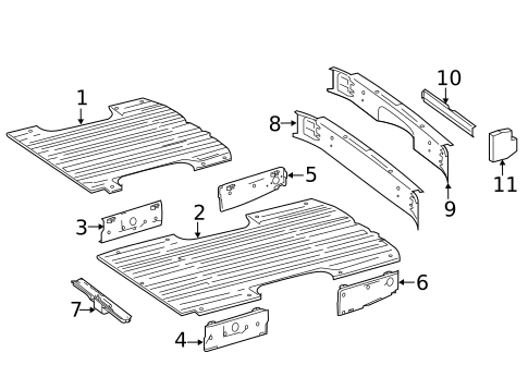 Rear Floor & Rails for 2011 Mercedes-Benz Sprinter 3500 #0