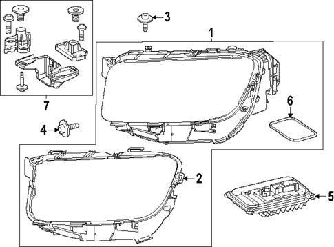 Headlamp Components for 2021 Mercedes-Benz GLE 53 AMG&reg; SUV #3