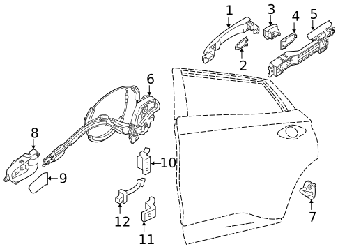 Lock & Hardware for 2016 Nissan Murano #0