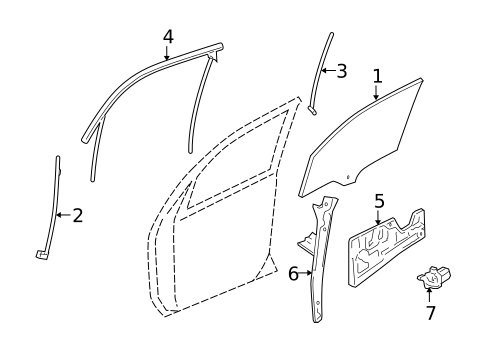 Rear Door for 2007 Pontiac Torrent #1