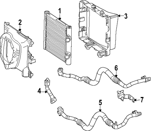 Engine Oil Cooler for 2019 Mercedes-Benz GLC63 AMG S #0
