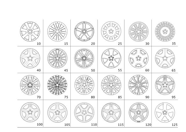 2214013202 - Wheels: Wheel - Rear for Mercedes-Benz Image
