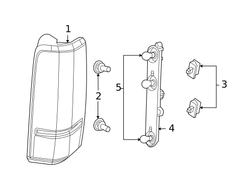 Tail Lamps for 2010 Dodge Nitro #0