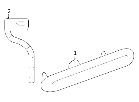 High Mounted Stop Lamp for 2010 Saturn Sky #0