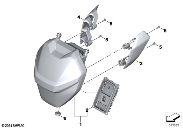 63128395657 - : Headlight for BMW-Motorrad Image
