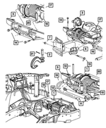 6508337AA - : Hex Flange Head Lock Bolt for Mopar Image