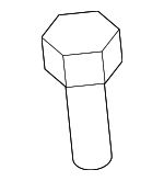 6508452AA - Body: Side Rail Screw for Jeep: Compass, Patriot Image