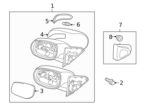 Outside Mirrors for 2012 Kia Forte Koup #0