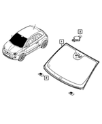 68677152AA - : Windshield for Mopar Image