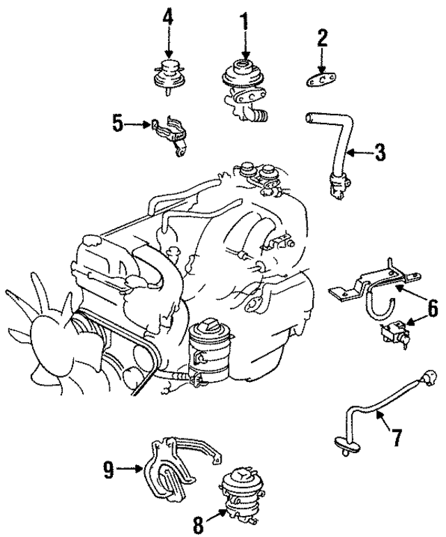 2562066011 - : EGR Valve for Toyota Image