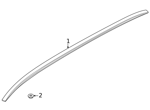 Exterior Trim - Roof for 2023 Genesis GV80 #0